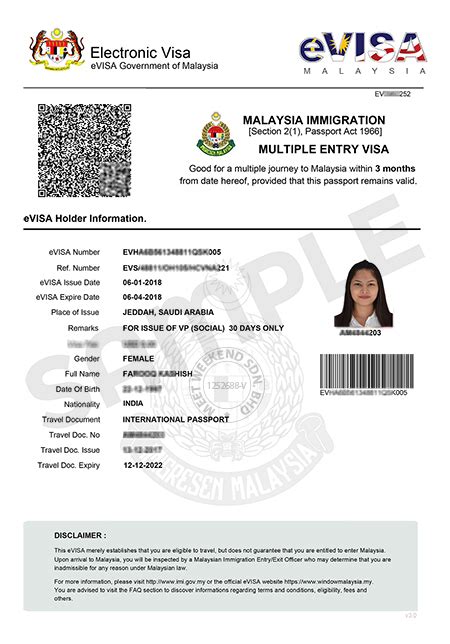 Know your purpose of visit. FAQ - Malaysia Visa