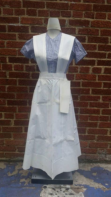 Vintage 1940s Nurse Uniform Pinafore Candy Striper Etsy