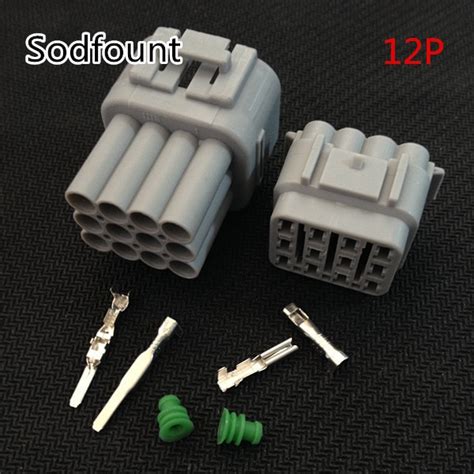 10 Sets Kit 12 Pin Way Waterproof Electrical Wire Connector Plug Auto