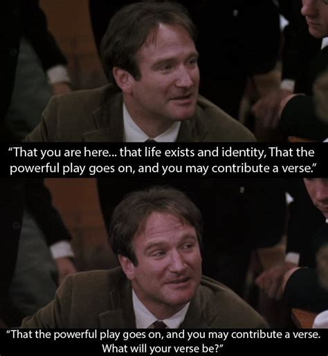 Ethan hawke, josh charles, kurtwood smith and others. Dead Poets Society: When Mr Keating quotes Walt Whitman to ...