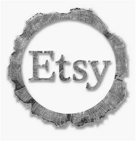 Etsy Logo Png Black Transparent Png Kindpng