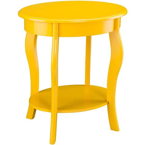 Get Some Sunshine In Your Home With This Oval Shaped Accent Table A