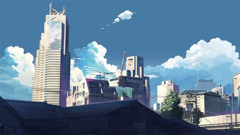 Download Anime Graphic Of Aesthetic City Wallpaper