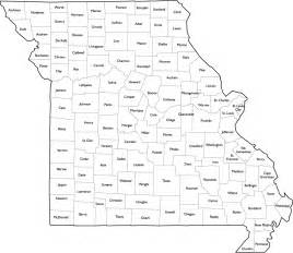 Missouri County Map with Names