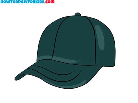 How To Draw A Baseball Cap Easy Drawing Tutorial For Kids