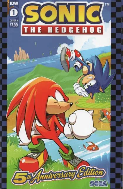 Sonic The Hedgehog 5th Anniversary Comic Foldout Cover A Hesse Idw