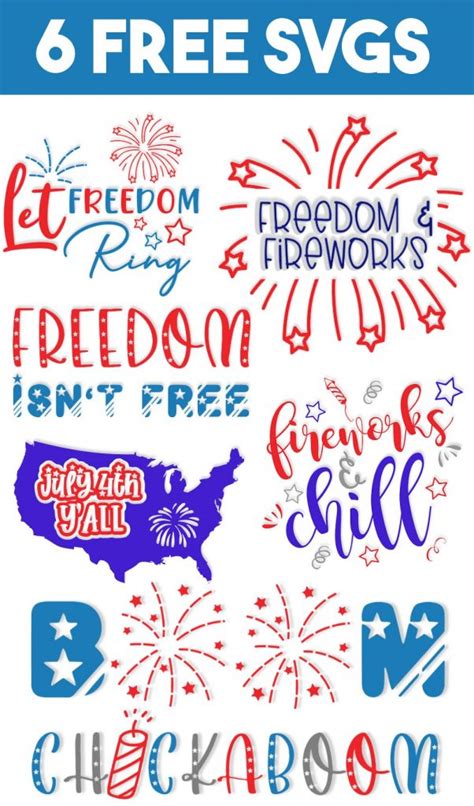 Free 4th of July SVG Cut Files for Cricut and Silhouette - The Girl