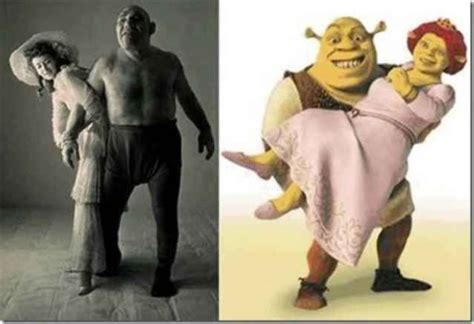 27 Cartoon Characters With Their Real Life Look Alikes Shrek Funny