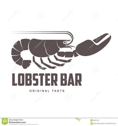 Lobster Bar Logo Stock Vector Illustration Of Dinner 95491725