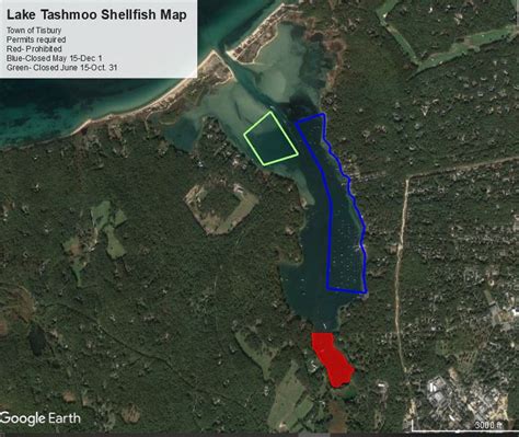 Tashmoo Shellfishing Map Town Of Tisbury Ma