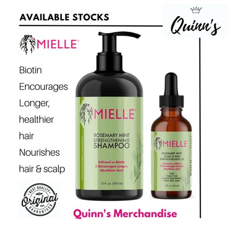Mielle Organics Rosemary Mint Strengthening Shampoo Scalp & Hair Oil