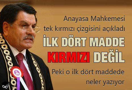 Peki, anayasa'nın ilk 4 maddesi nedir, hangi maddeler değiştirilemez? anayasa nın ilk 4 maddesi kırmızı değil - uludağ sözlük