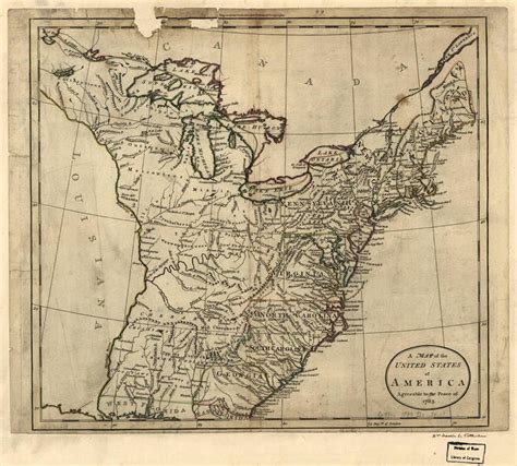 1783 Map Of The Newly Independent United States Of America 2104x1896
