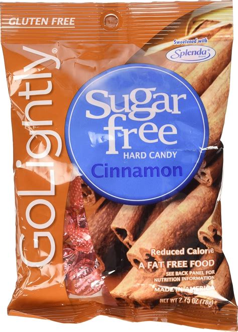 Go Lightly Sugarfree Cinnamon Hard Candy 275 Ounce Bags Pack Of 12