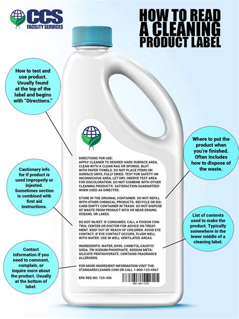 Deciphering Cleaning Product Labels Ccs Facility Services