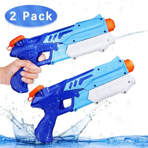 Super Water Gun For Kids 2 Pack Water Soaker Blaster Squirt Gun Long