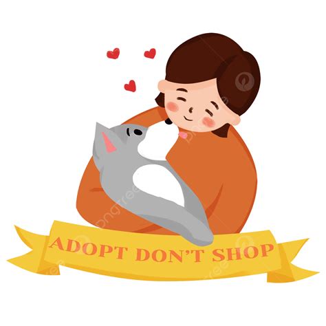 Girl Kissing A Dog To Adopt Pet Dog Cat Illustration Adopt Pet Dog