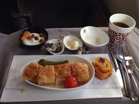Turkish Airlines Inflight Meal Istanbul Amsterdam Havayolu
