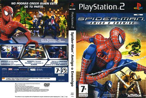 Tenemos todos los juegos para ps2. Carátula de Spider-man Amigo O Enemigo para PS2 ...