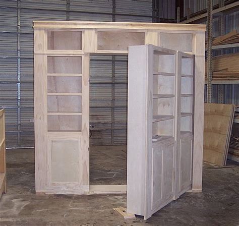 This hidden bedroom feature allows you to pull out a sleeping space whenever it's needed and neatly hide it away when it's not! Construction of a hidden door shelf system to hide a ...