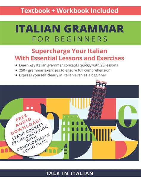 Italian Grammar For Beginners Textbook Workbook Included Supercharge