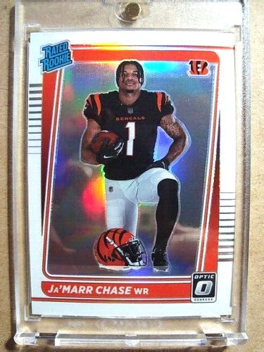 2021 Jamarr Chase Donruss Optic Rated Rookie Variation Silver Prizm Rc Mint 🔥 Ebay
