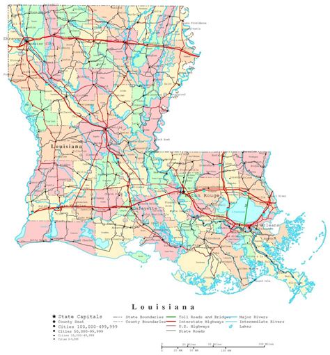 Louisiana Printable Map Printable Map Of Baton Rouge Printable Maps
