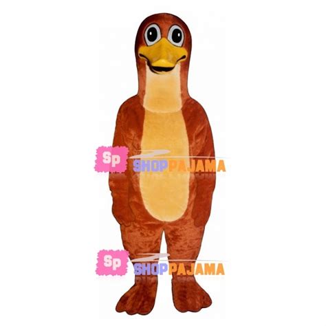 Orange Platypus Mascot Costume