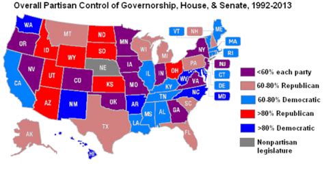 Ballotpediawho Runs The States Partisanship Results Overall Partisan