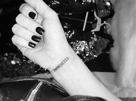 Bird tattoo on the wrist. Dove Cameron Immortel tattoo | Dove cameron tattoo ...