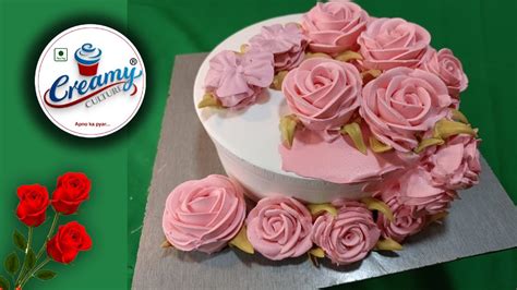 Pink Rose Cake Decorating Ideas For Event So Yummy Cake Decoration Video 2 Creamyculture