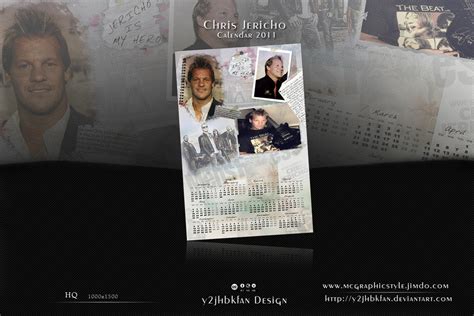 Chris Jericho Calendar 2011 By Y2jhbkfan On Deviantart