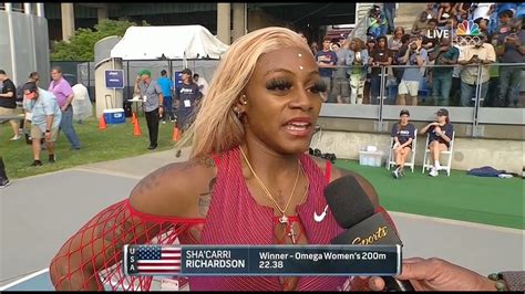 Sha Carri Richardson Reaction After Winning 200m At NYC Grand Prix