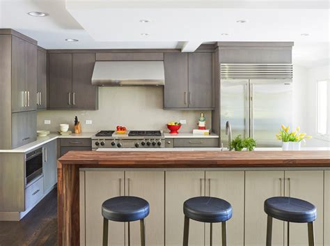Wheeling kitchen remodeling ideas and kitchen cabinets | chicago bathroom remodelingkitchen cabinets chicagokitchen cabinets near wheeling illinoisif you put new kitchen cabinets in your home, your kitchen will glow with charm and style. Contemporary Kitchen with Different Cabinet Colors ...