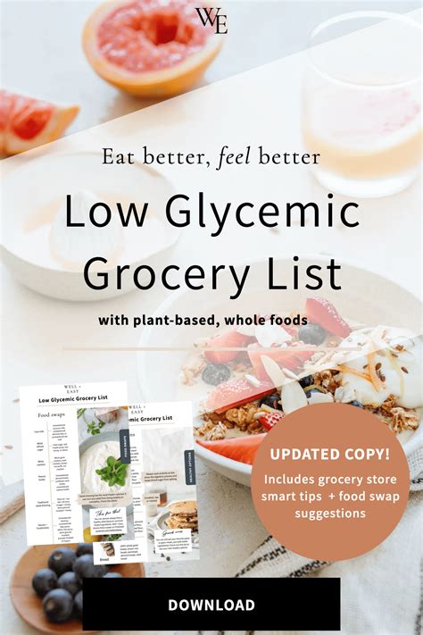 Low Glycemic Foods For Your Grocery List