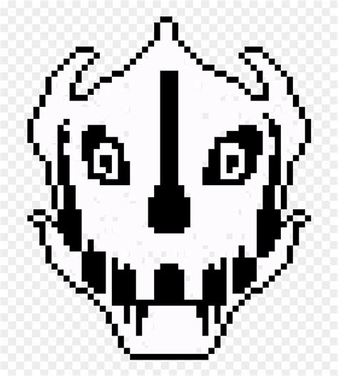 Gaster Blaster Hd Undertale Pixel Art Grid Gaster Blaster 5600x6100