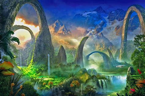 Exploration Sci Fi Fantasy Tech Landscape Hd Wallpaper Peakpx