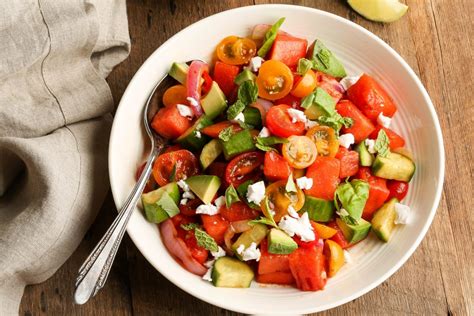 Grilled Watermelon Tomato Salad With Chipotle Vinaigrette Mindful Cooks