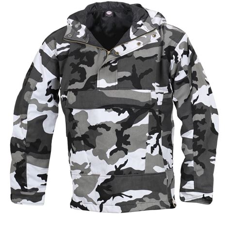 Rothco Camo Anorak Hoodie Military Parka Outdoor Army Tactical