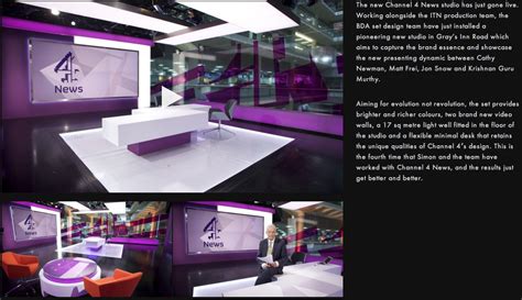 Channel 4 News Tv Set Design Channel 4 News News Studio