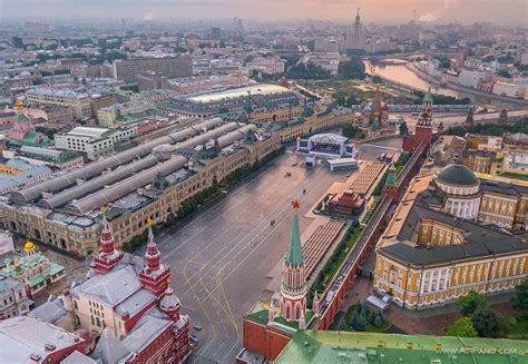 Red Square Photogallery Moscow Kremlin 360° Aerial Panorama 3d