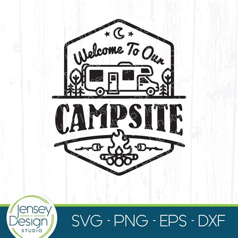 Welcome To Our Campsite Svg Class C Motorhome Camper Svg Rv Etsy