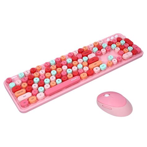 Buy Mofii Sweet Keyboard Mouse Combo 24g Cute Round Wireless Keyboard