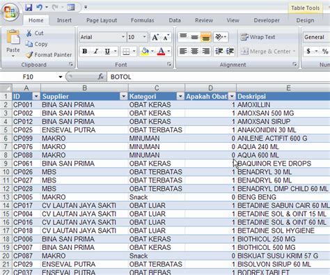 Cara Membuat Database Di Excel Dengan Form Hongkoong