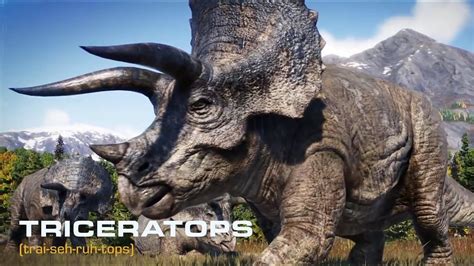 Jurassic World Evolution 2 Triceratops Species Field Guide Youtube