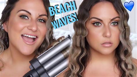 Beach Waves Tutorial Revlon Jumbo 3 Barrel Hair Waver Review Youtube