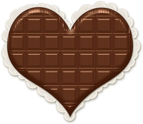 Scrap Coeur En Chocolat Png Chocolate Heart Png