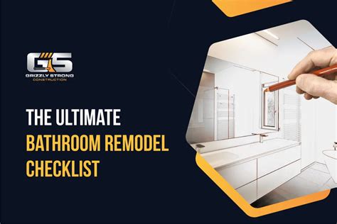 The Ultimate Bathroom Remodel Checklist Step By Step Guide