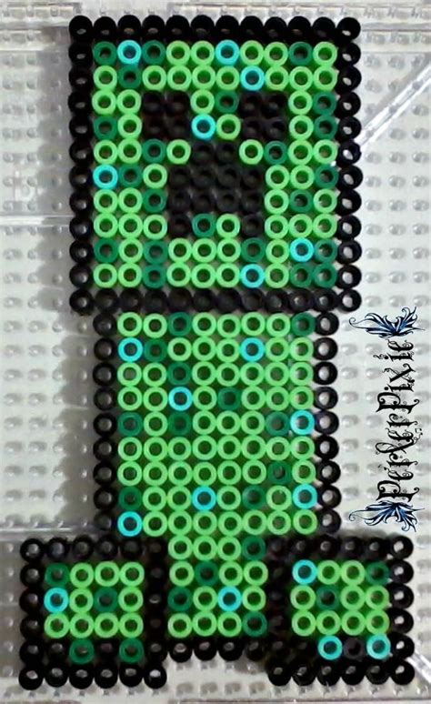 D Perler Beads Minecraft Creeper Tutorial Pattern Hama Beads Pyssla Sexiz Pix