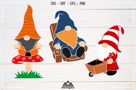 Gnome Packs Ii Svg Design 384002 Cut Files Design Bundles